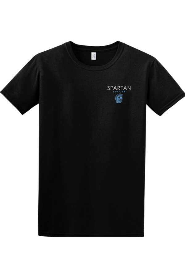 Spartan Soccer: Embroidered Softstyle T-Shirt