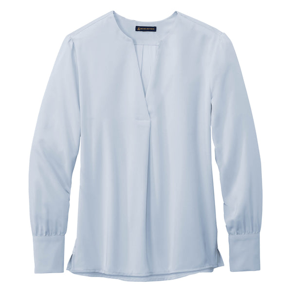 Brooks Brothers: Women’s Open-Neck Satin Blouse