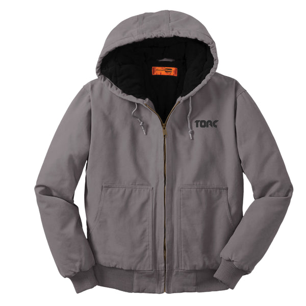 Torc: Cornerstone Washed Duck Cloth Insulated Hooded Work Jacket