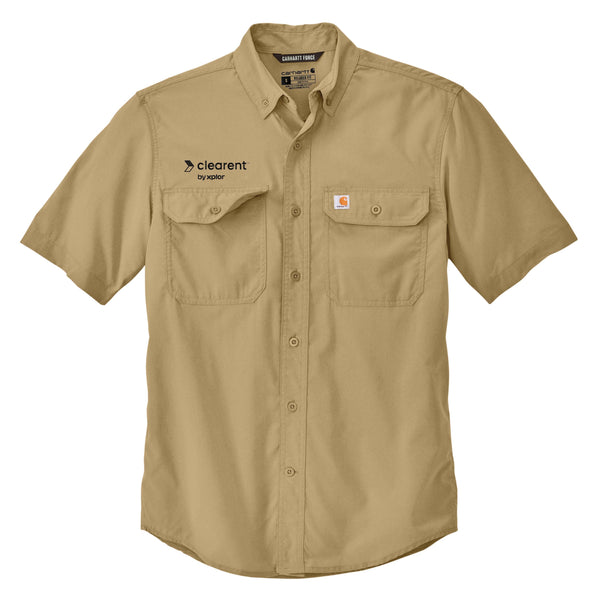 Clearent: Carhartt Force Solid Short Sleeve Shirt