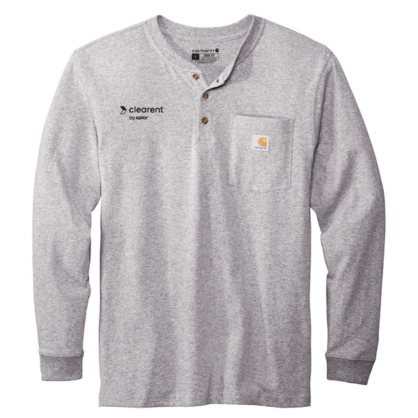 Clearent: Carhartt Long Sleeve Sleeve Henley T-Shirt
