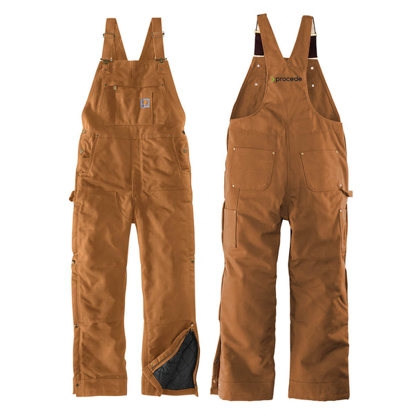 Procede:  Carhartt Firm Duck Insulated Bib Overalls with 31" In-Seam