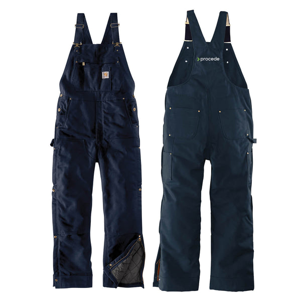 Procede:  Carhartt Firm Duck Insulated Bib Overalls with 31" In-Seam