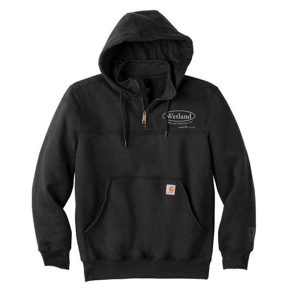 Wetland:  Carhartt Rain Defender Paxton Heavyweight Hooded Zip Mock Sweatshirt