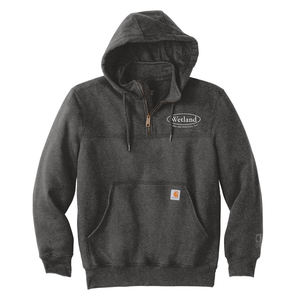 Wetland:  Carhartt Rain Defender Paxton Heavyweight Hooded Zip Mock Sweatshirt