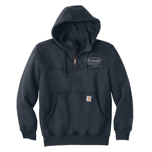Wetland:  Carhartt Rain Defender Paxton Heavyweight Hooded Zip Mock Sweatshirt