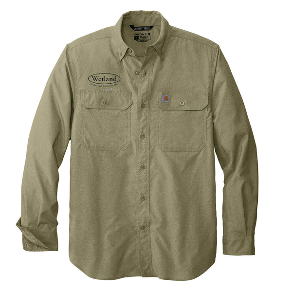 Wetland:  Carhartt Force Solid Long Sleeve Shirt