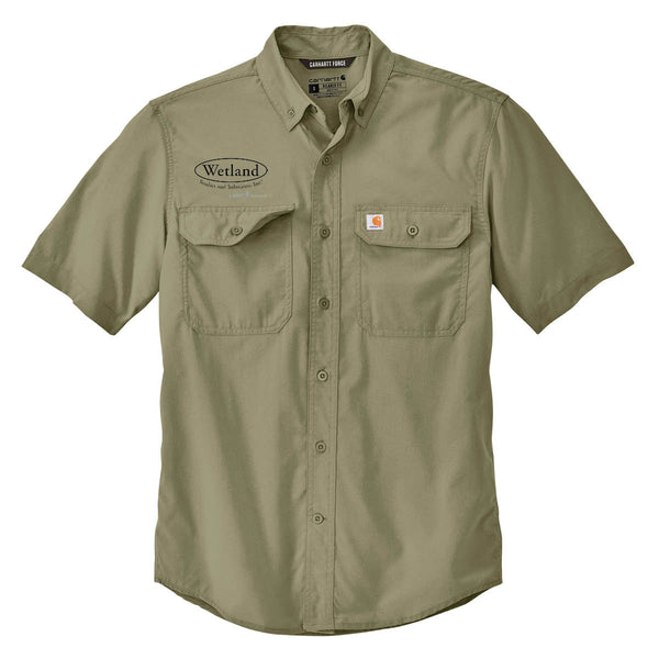 Wetland:  Carhartt Force Solid Short Sleeve Shirt