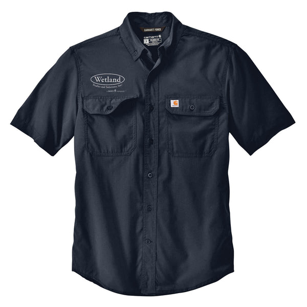 Wetland:  Carhartt Force Solid Short Sleeve Shirt