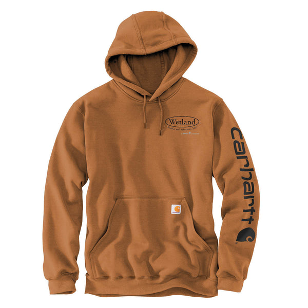 Wetland:  Carhartt Midweight Hooded Logo Sweatshirt