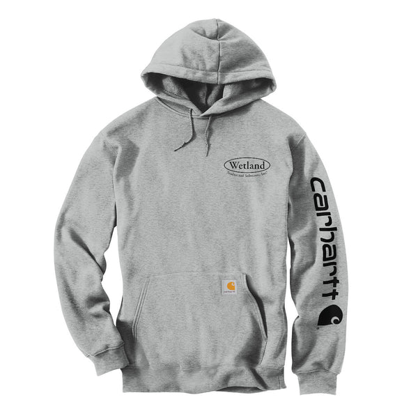 Wetland:  Carhartt Midweight Hooded Logo Sweatshirt