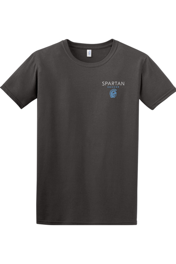 Spartan Soccer: Embroidered Softstyle T-Shirt