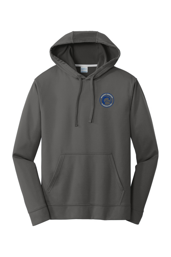 MVES: ADULT Embroidered Performance Fleece Pullover Hooded Sweatshirt