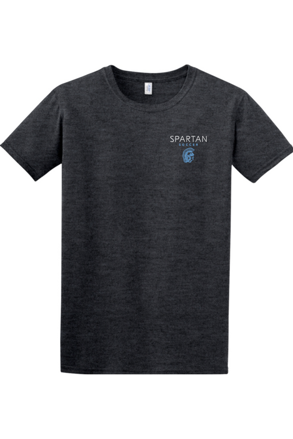 Spartan Soccer: Embroidered Softstyle T-Shirt