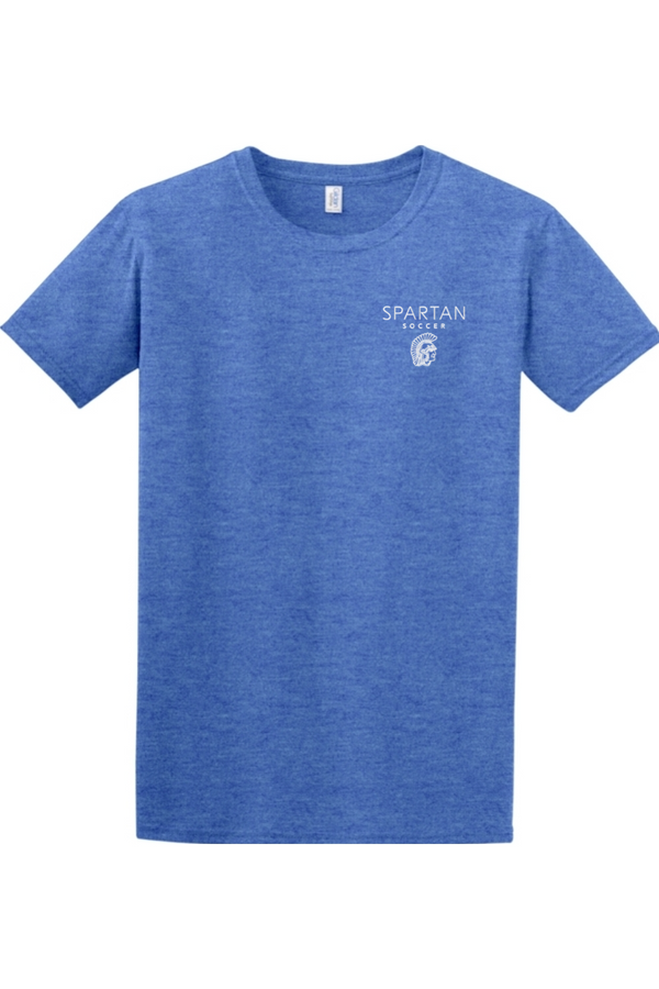 Spartan Soccer: Embroidered Softstyle T-Shirt