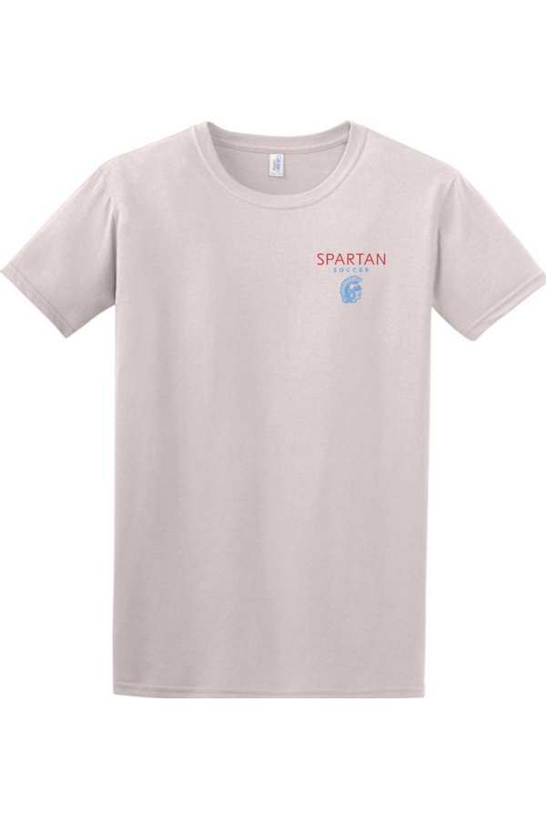 Spartan Soccer: Embroidered Softstyle T-Shirt