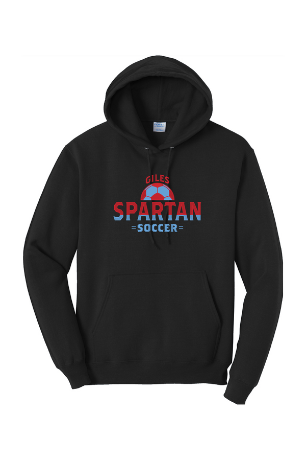 Spartan Soccer: Embroidered Hooded Sweatshirt