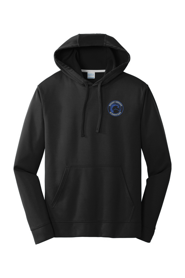 MVES: ADULT Embroidered Performance Fleece Pullover Hooded Sweatshirt