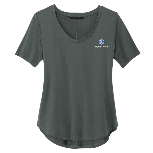 Equitable: Ladies Stretch Jersey Relaxed Scoop T