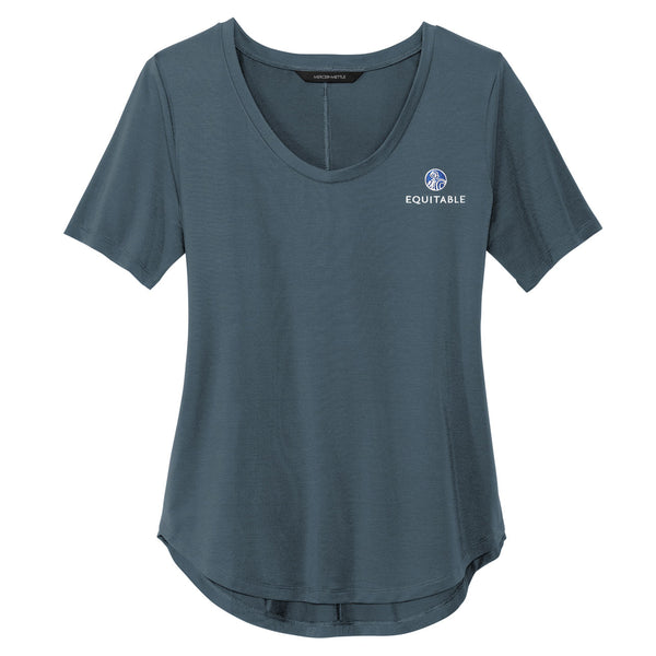 Equitable: Ladies Stretch Jersey Relaxed Scoop T