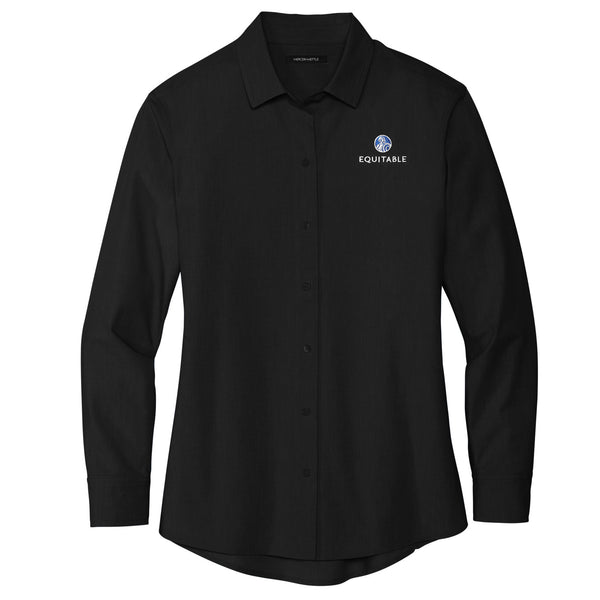 Equitable: Ladies Long Sleeve Stretch Woven Shirt