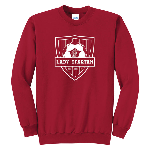 Lady Spartan Soccer: Crewneck Sweatshirt