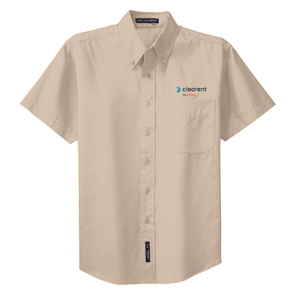 Clearent: Short Sleeve Easy Care Shirt