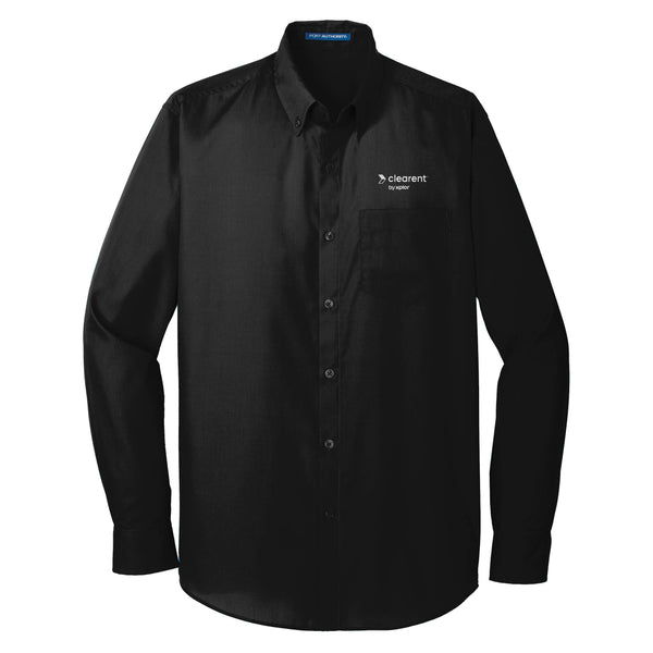 Clearent: Longsleeve Carefree Poplin Shirt