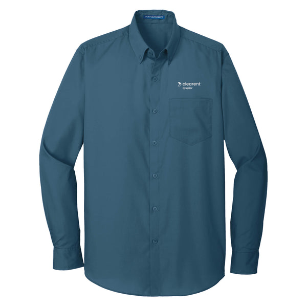 Clearent: Longsleeve Carefree Poplin Shirt