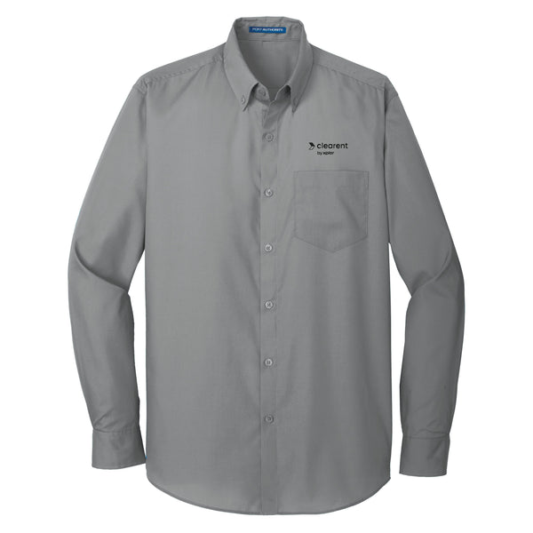 Clearent: Longsleeve Carefree Poplin Shirt