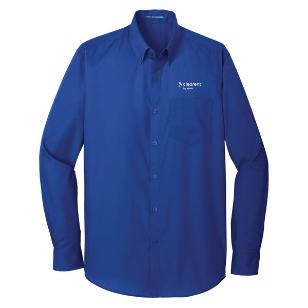 Clearent: Longsleeve Carefree Poplin Shirt