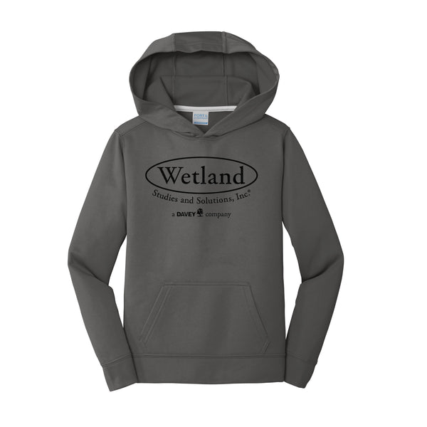 Wetland: Youth Performance Fleece Pullover HoodedSweatshirt