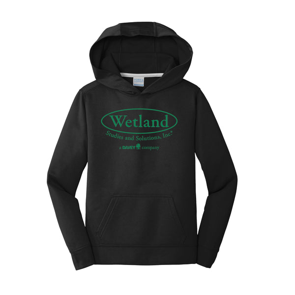 Wetland: Youth Performance Fleece Pullover HoodedSweatshirt
