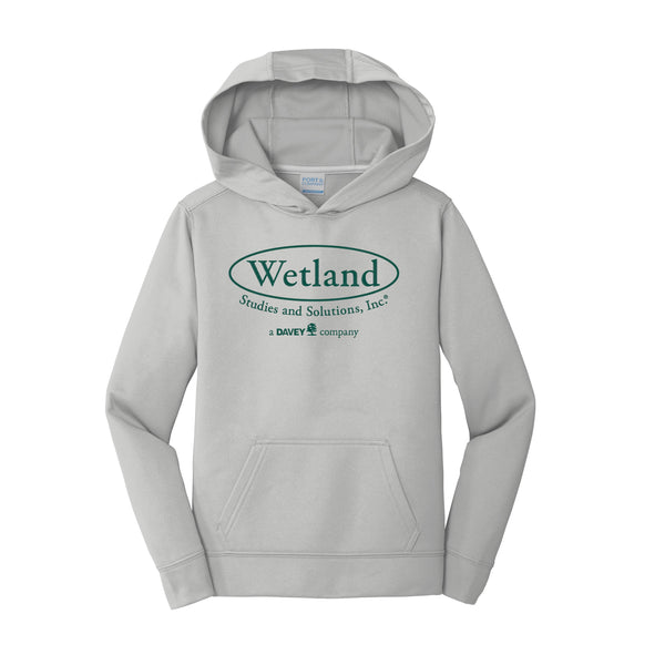 Wetland: Youth Performance Fleece Pullover HoodedSweatshirt