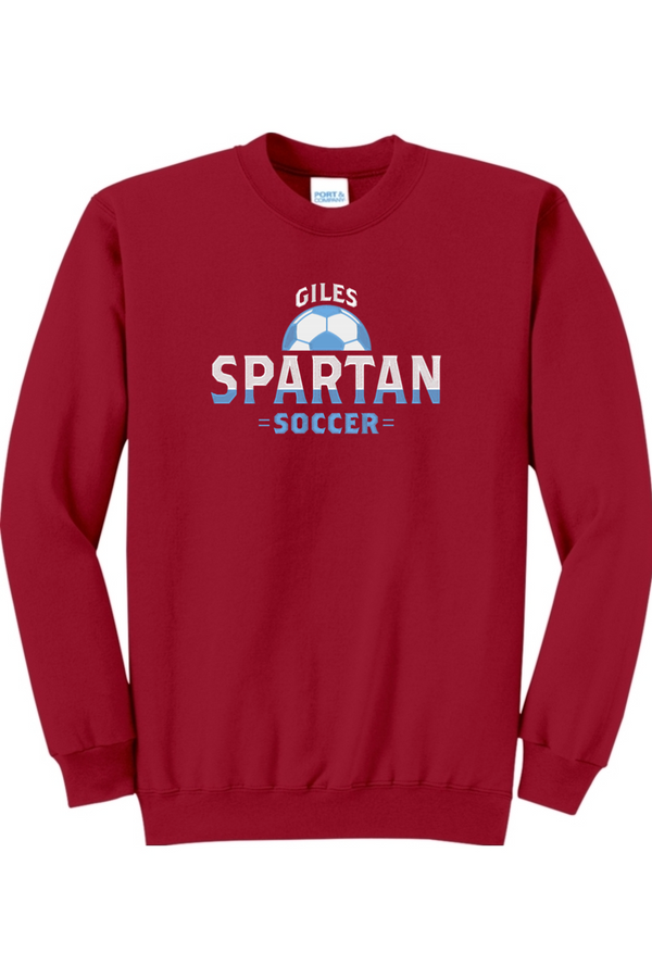 Spartan Soccer: Embroidered Crewneck Sweatshirt