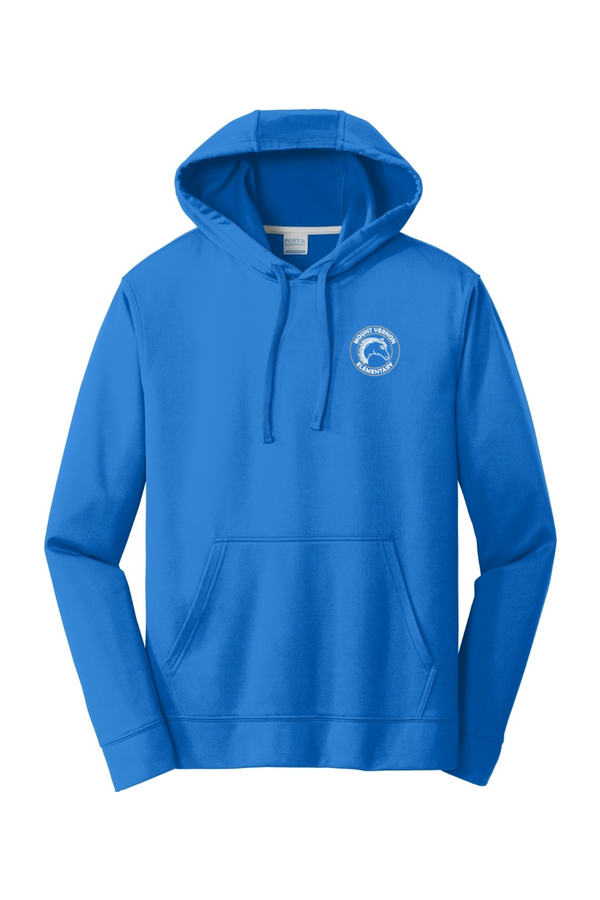 MVES: ADULT Embroidered Performance Fleece Pullover Hooded Sweatshirt