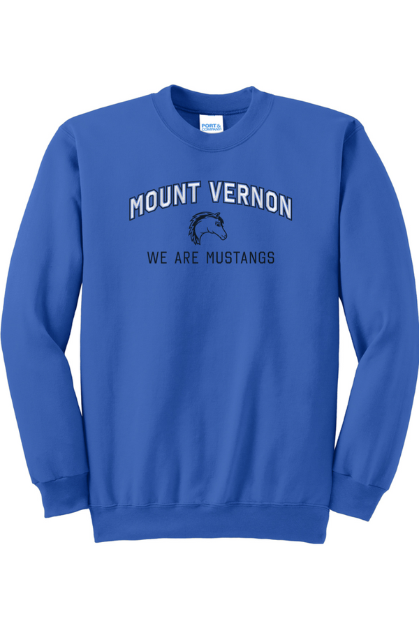 MVES: ADULT Embroidered Fleece Crewneck Sweatshirt