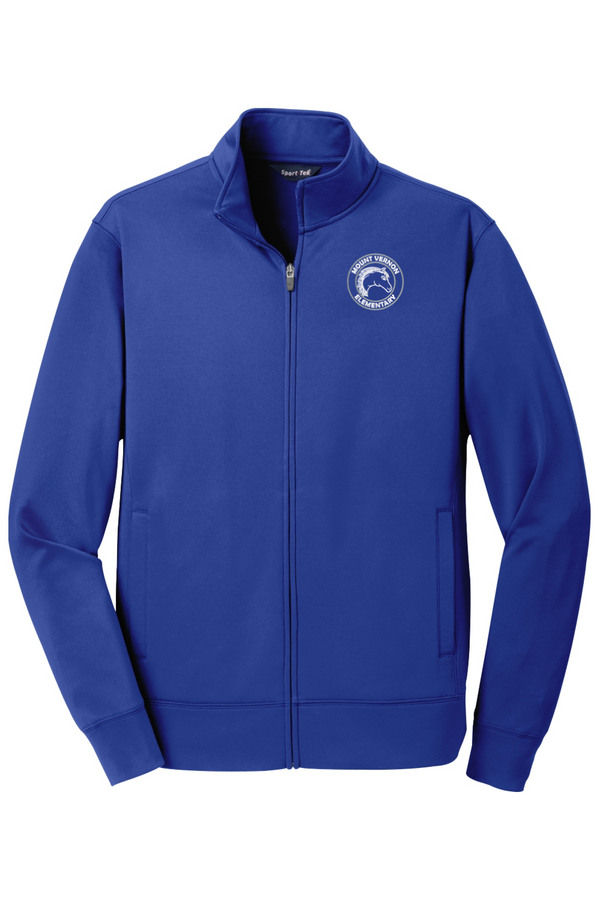 MVES: ADULT Embroidered Sport-Wick Fleece Full-Zip Jacket