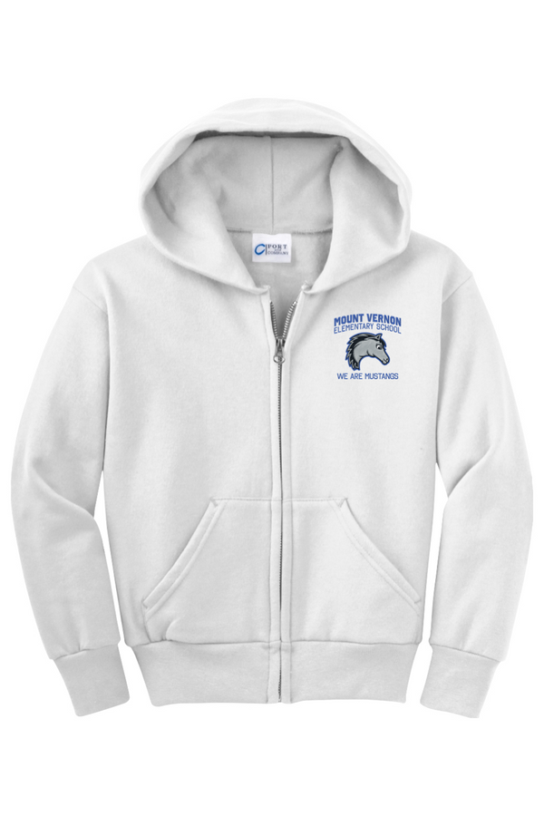 MVES: YOUTH Fleece Full-Zip Hooded Sweatshirt