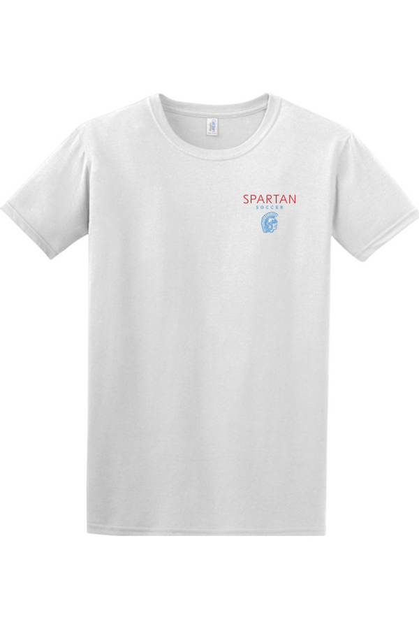 Spartan Soccer: Embroidered Softstyle T-Shirt